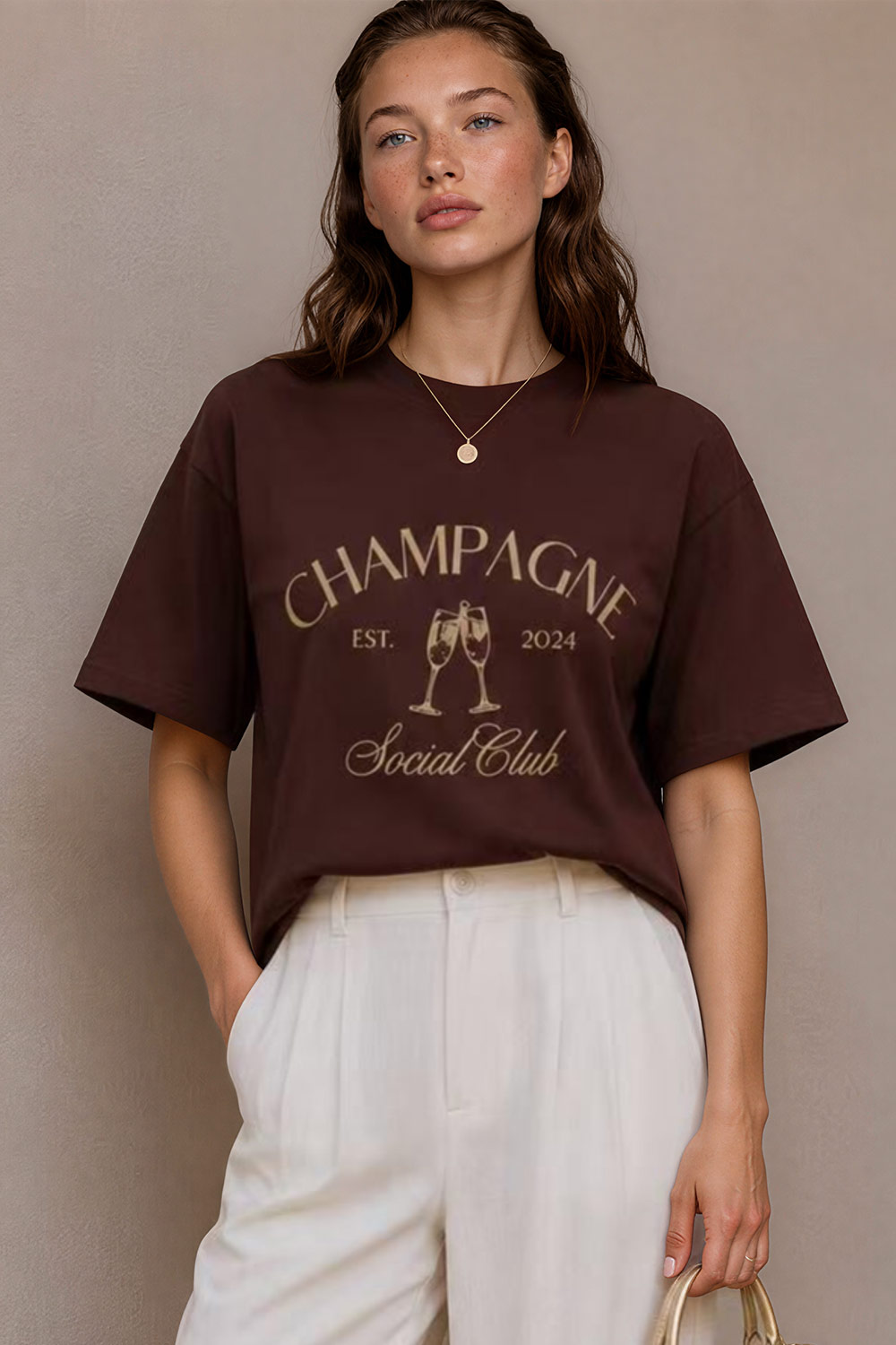 Nila the Store - T-shirt Champagne