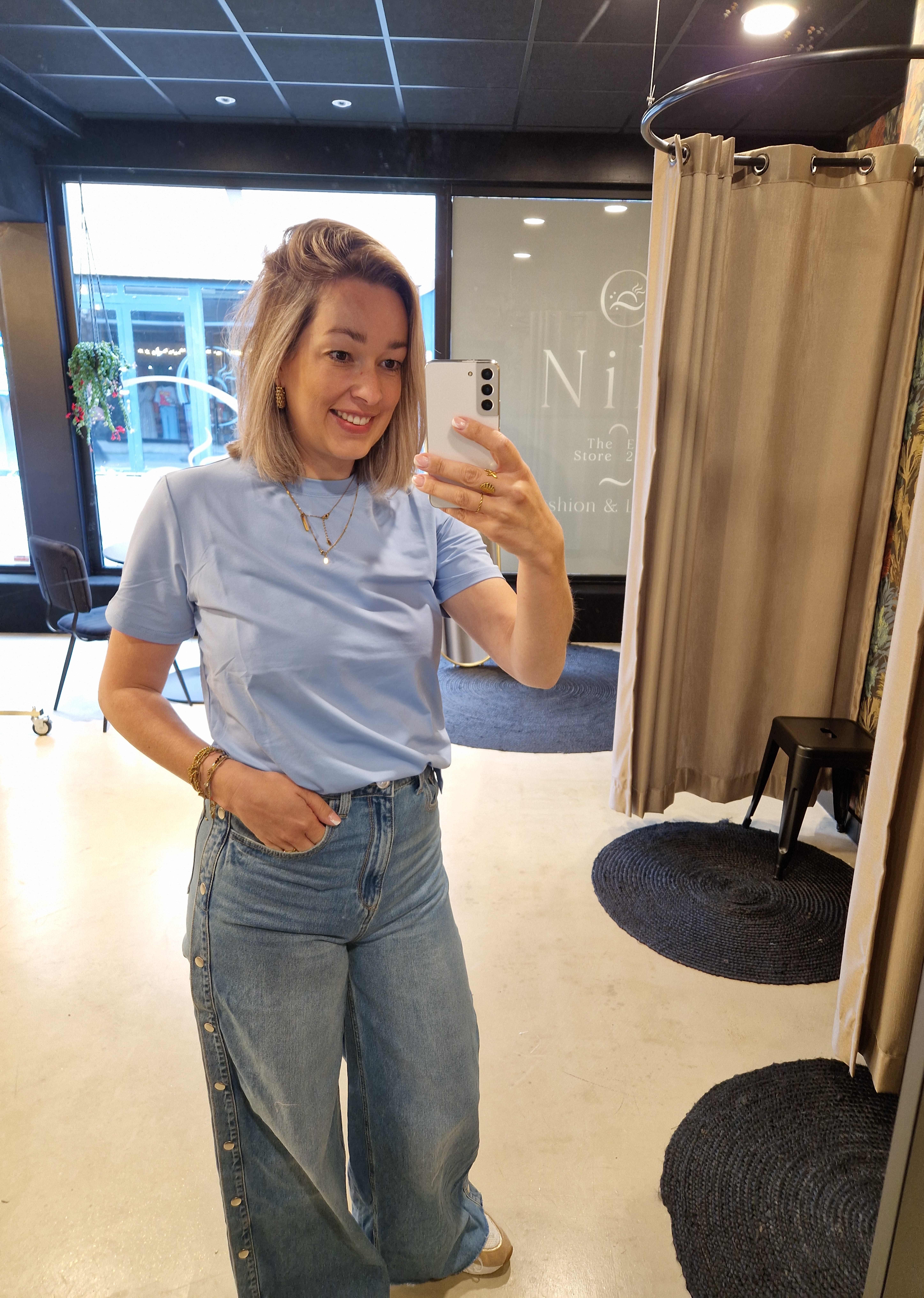 Azzurro - Travel T-shirt Loes - Afbeelding 1