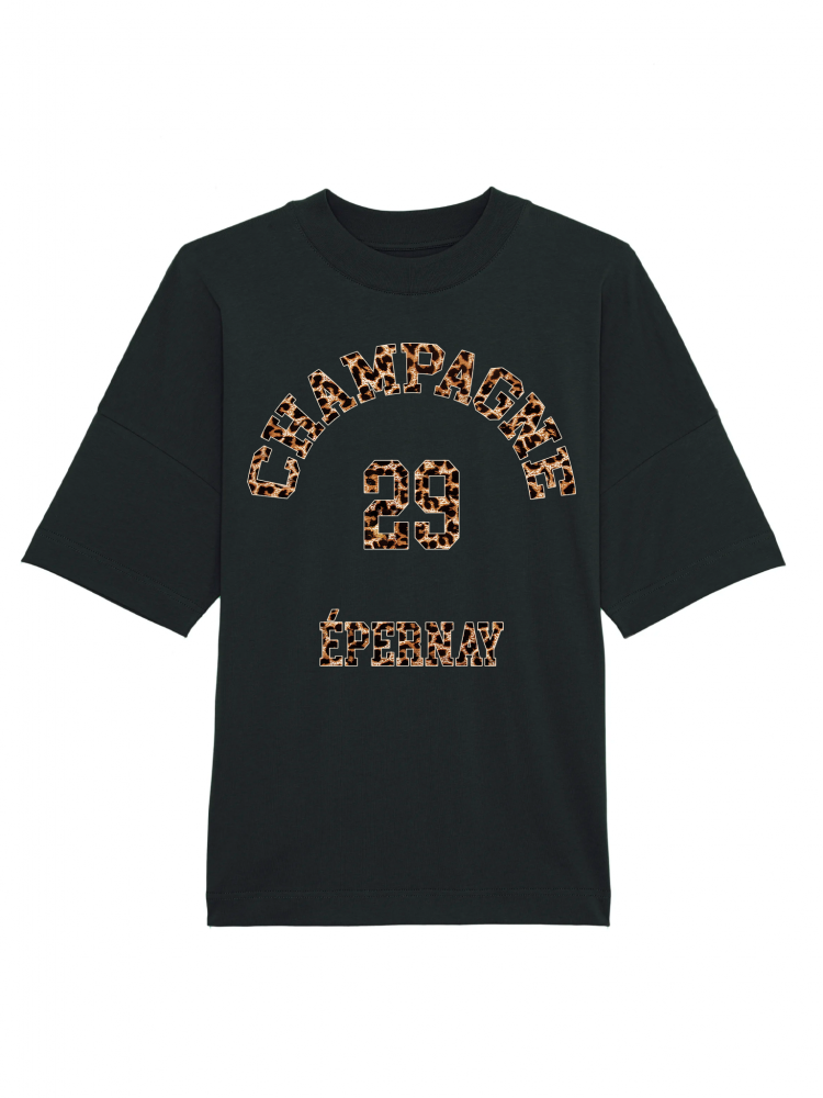 PinnedByK - T-shirt Champagne Leopard