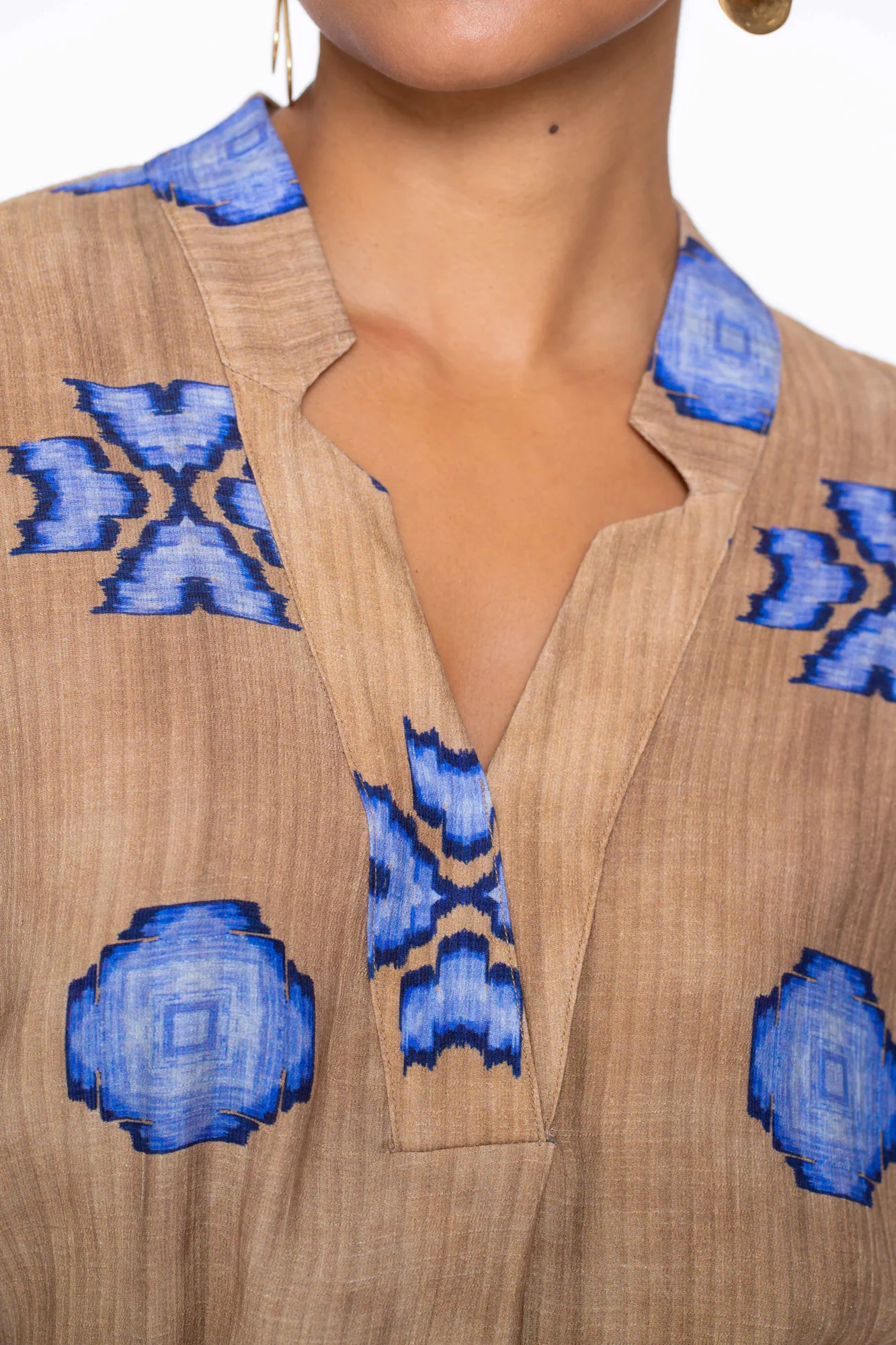 Geisha - Blouse camel blue - Afbeelding 2