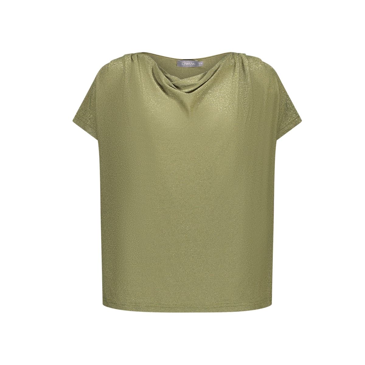 Geisha - Top groen glitter