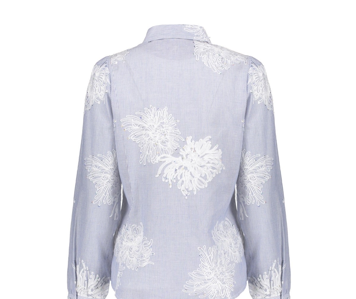 Geisha - Blouse streep bloemen - Afbeelding 2