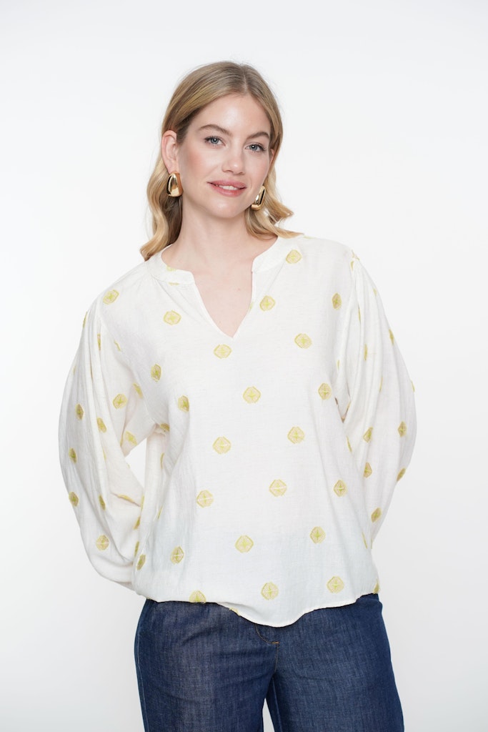 Geisha - Blouse Lime - Afbeelding 1