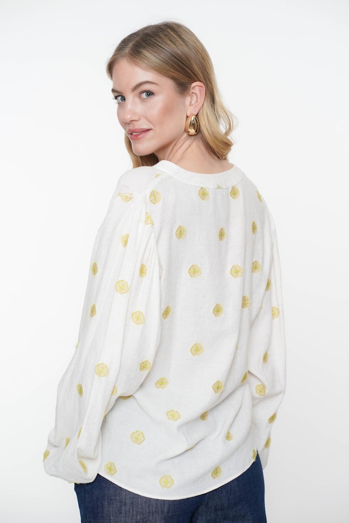 Geisha - Blouse Lime - Afbeelding 3