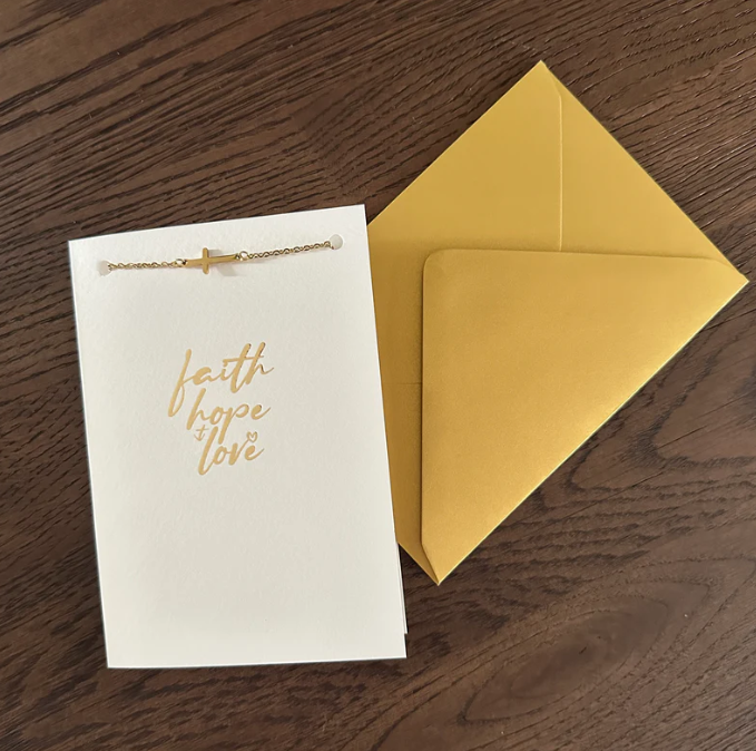 Sieradenkaart - Faith hope love - Afbeelding 2