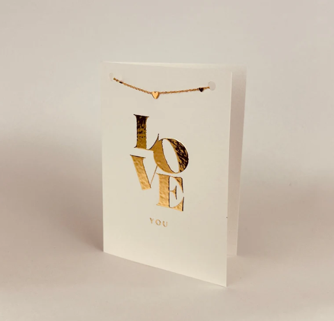 Sieradenkaart - Love you