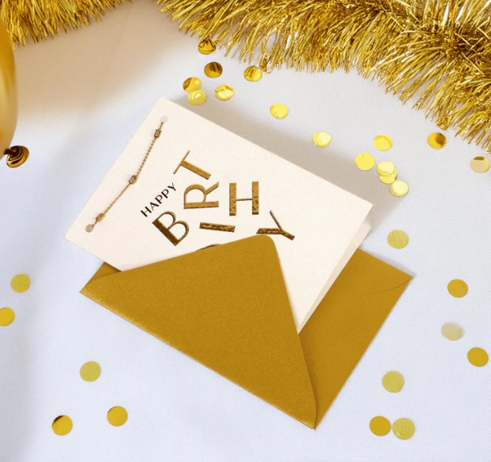 Sieradenkaart - Happy Birthday - Afbeelding 1