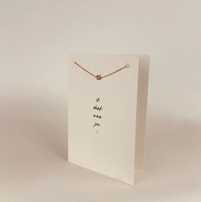 Sieradenkaart - Ik denk aan jou