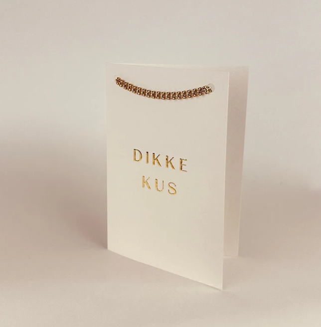 Sieradenkaart - Dikke kus