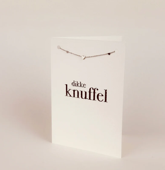 Sieradenkaart - Dikke knuffel
