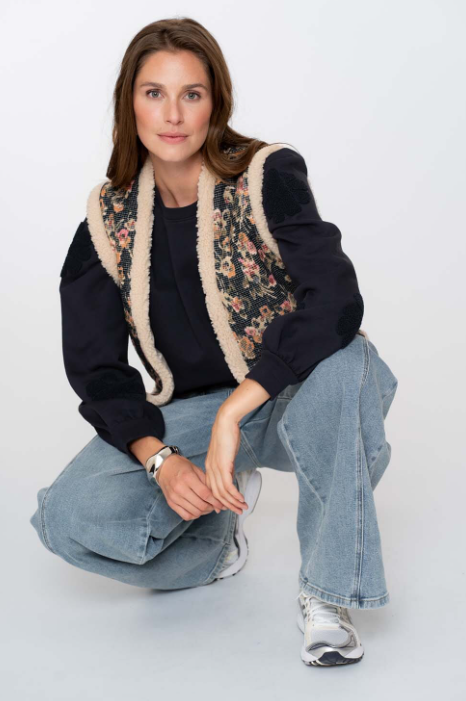 Geisha - Sweater blue - Afbeelding 2