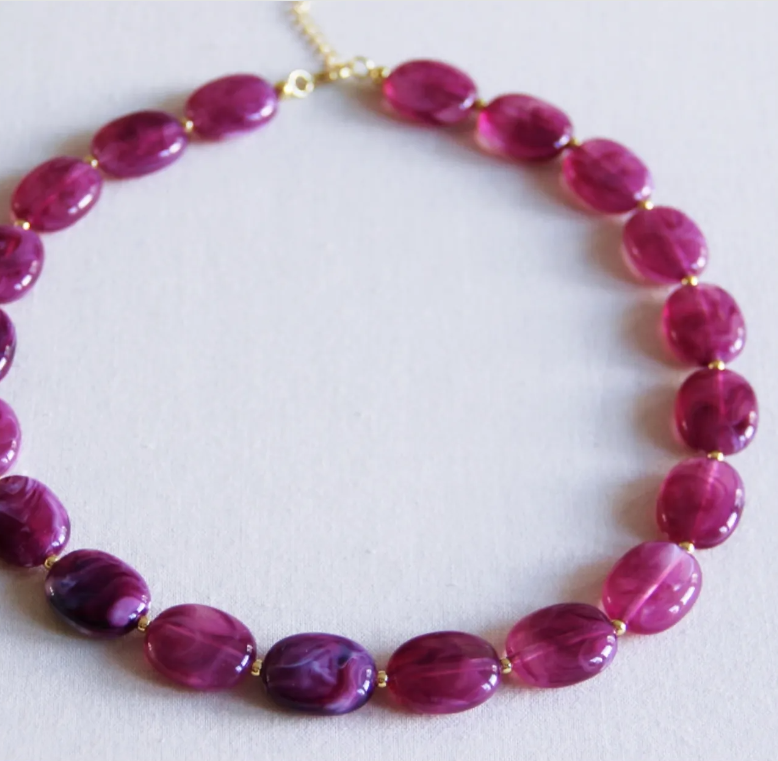 Nila the Store - Ovale XL kralen ketting 