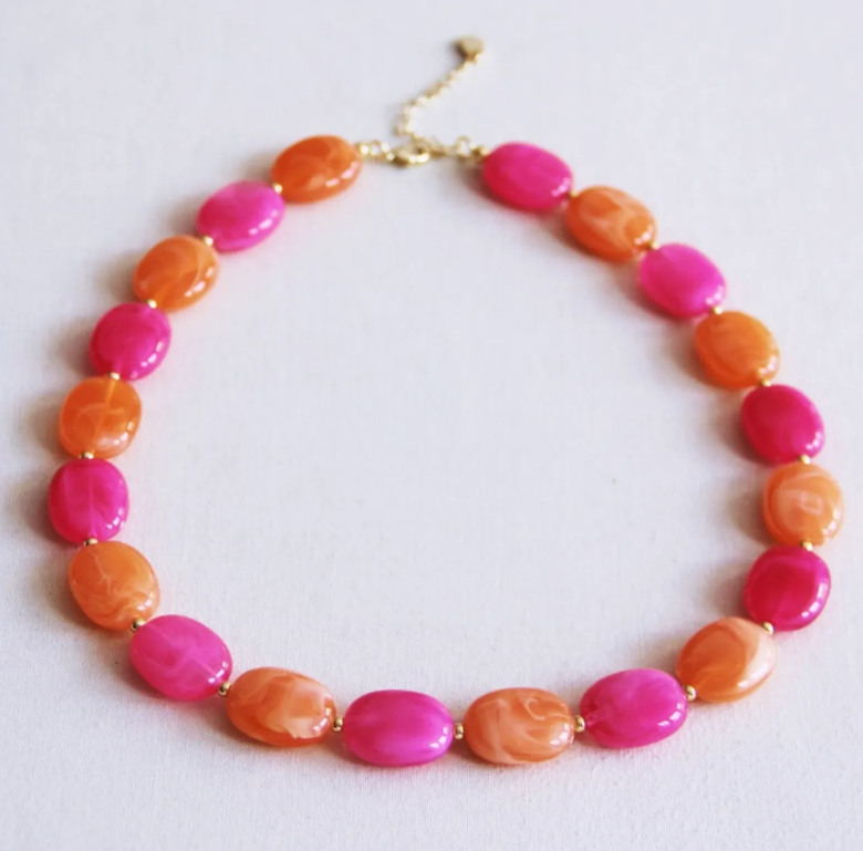 Nila the Store - Ovale XL kralen ketting  - Afbeelding 4