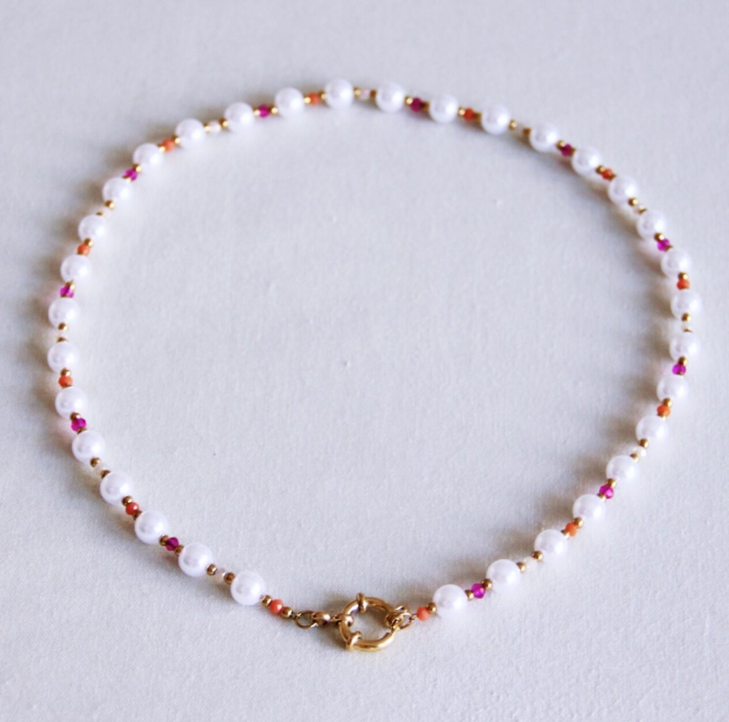 Nila the Store - Parel kralen ketting