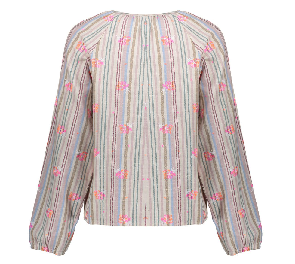 Geisha - Blouse streep pink - Afbeelding 2