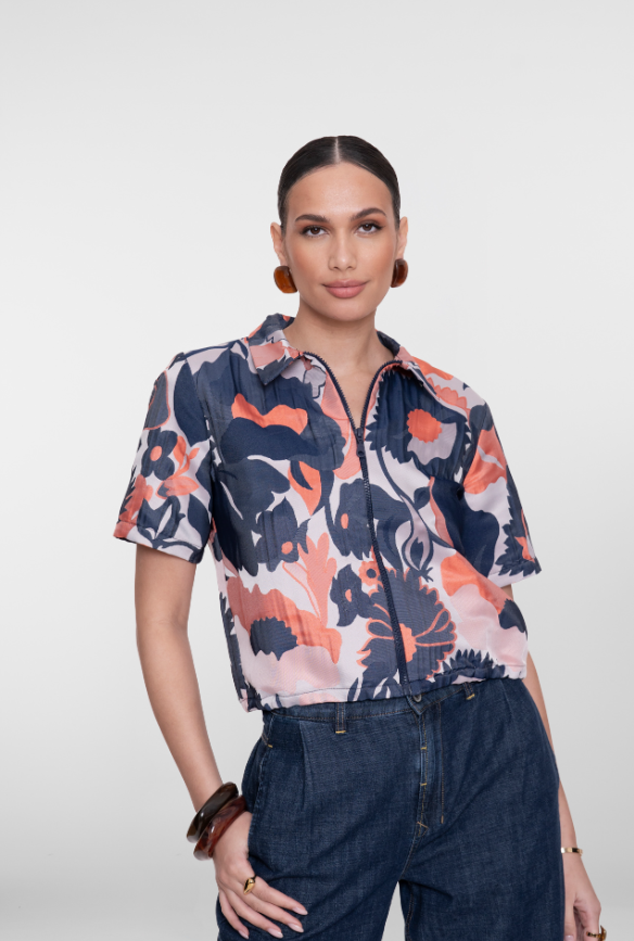 Geisha - Jacket blue orange - Afbeelding 3