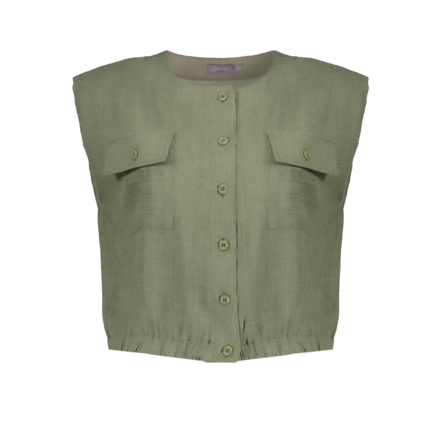 Geisha - Gilet groen