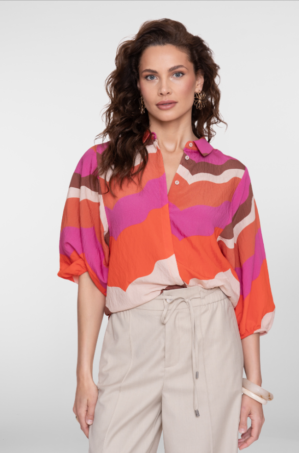 Geisha - Blouse cassis - Afbeelding 3