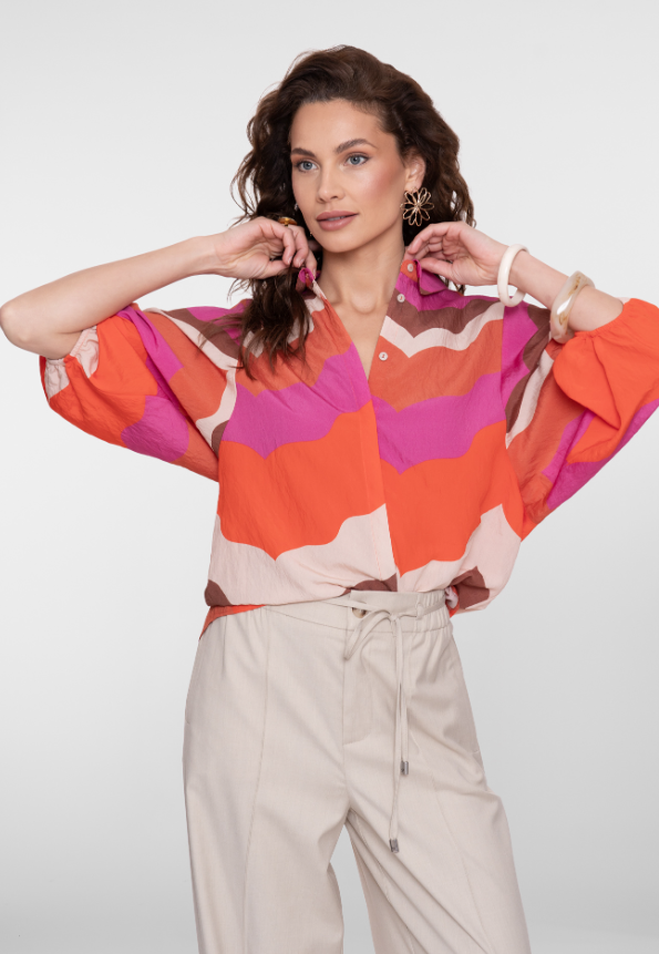 Geisha - Blouse cassis - Afbeelding 4