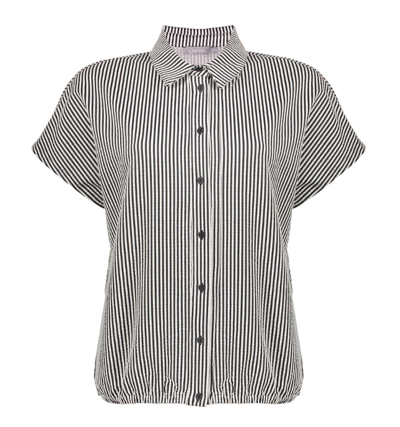 Geisha - Blouse strepen zwart