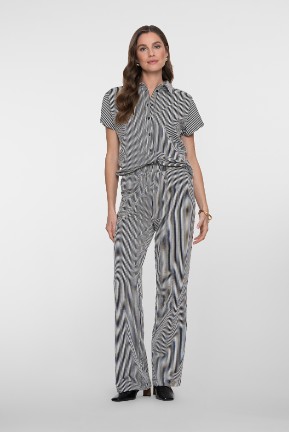 Geisha - Broek strepen zwart - Afbeelding 2