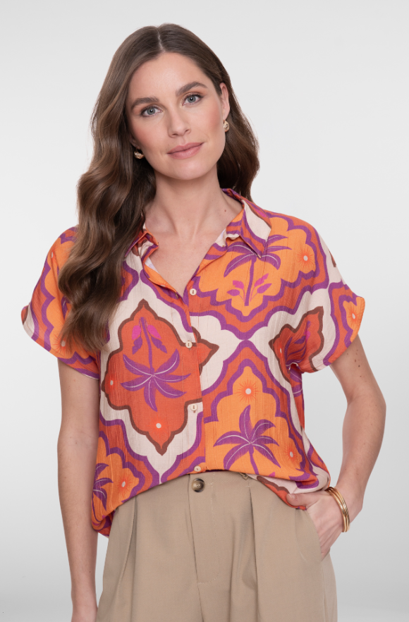 Geisha - Blouse mango purple - Afbeelding 2