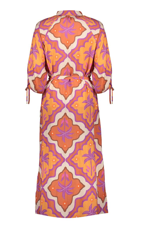 Geisha - Lange jurk mango purple - Afbeelding 3