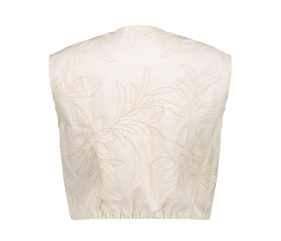 Geisha - Gilet ecru flowers - Afbeelding 3