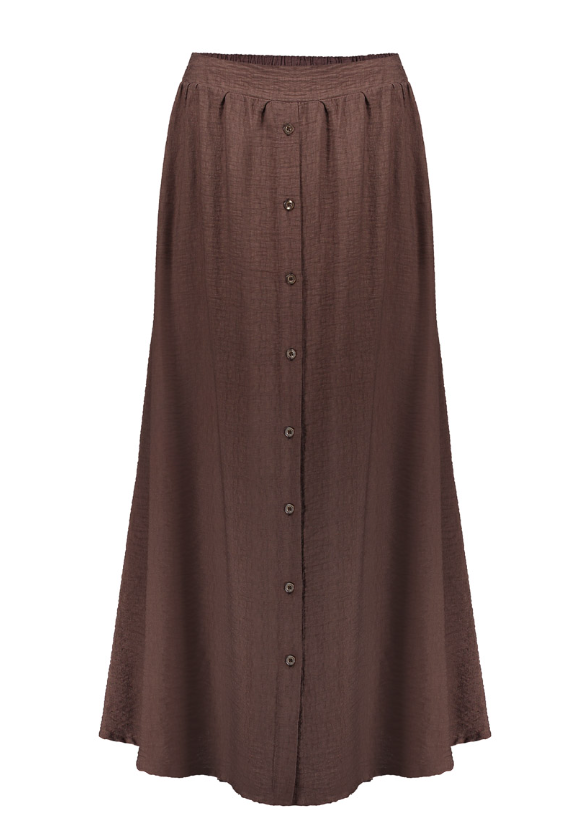 Geisha - Maxi rok bruin