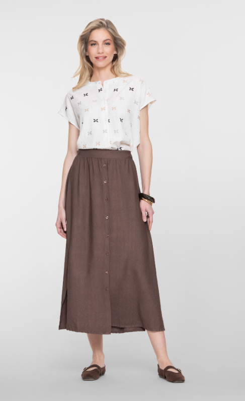 Geisha - Maxi rok bruin - Afbeelding 3