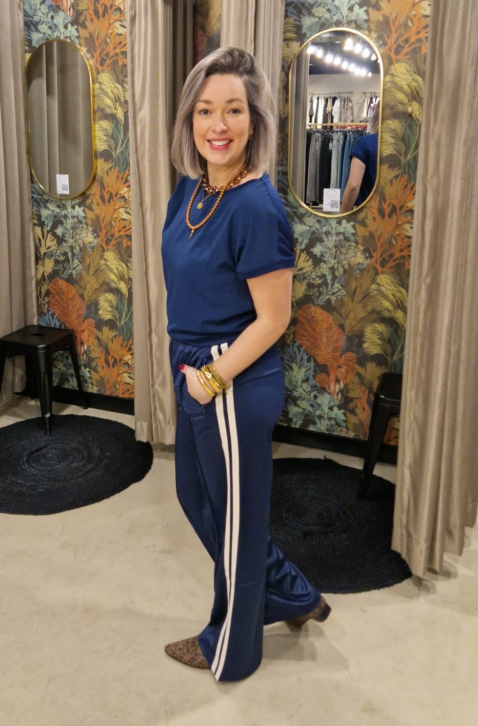 Geisha - Joggingbroek shiny blue - Afbeelding 1