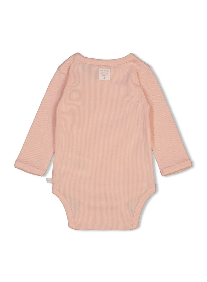 Feetje - Wikkelromper rib roze - Afbeelding 2