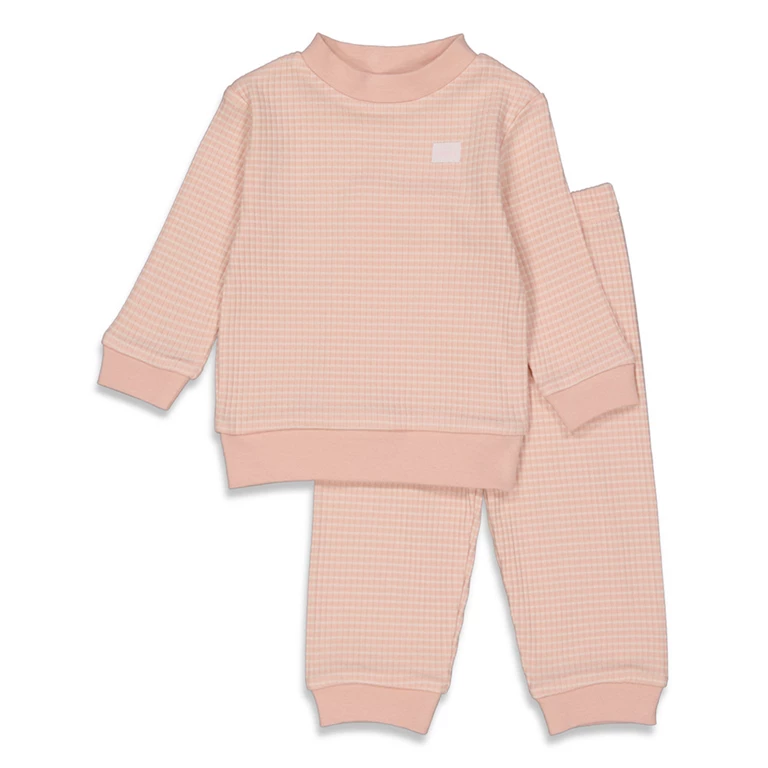 Feetje - Wafel Pyjama Oud Roze