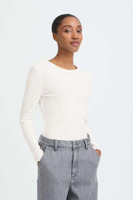 B.Young - Longsleeve Bysinne rib - Afbeelding 1